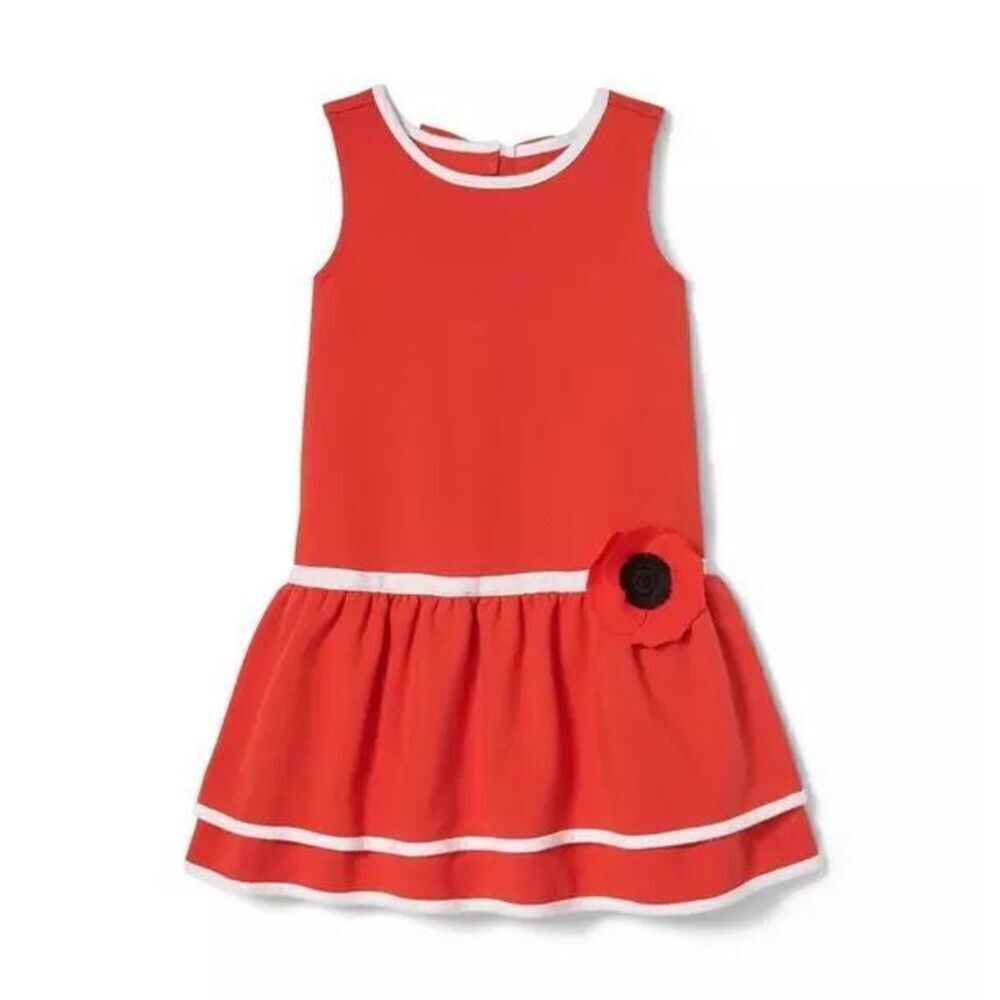 Janie And Jack Dropwaist Poppy Dress Size 4T